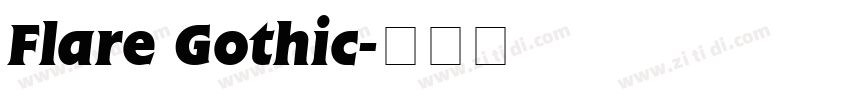 Flare Gothic字体转换